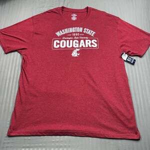 NWT ProEdge Washington State Cougars Heathered Crimson T-Shirt Men's 2XL